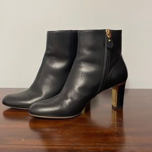 Ferragamo Ankle Boot with Golden Zipper